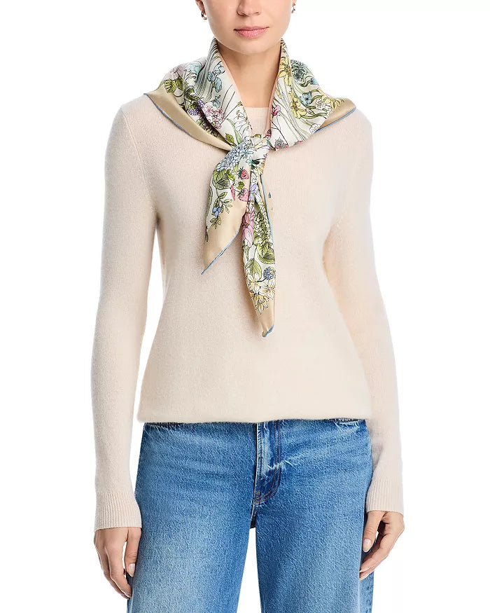 Summer Bounty Silk Square Scarf