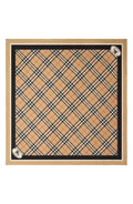 Medium Check EKD Stamp Square Silk Twill Scarf