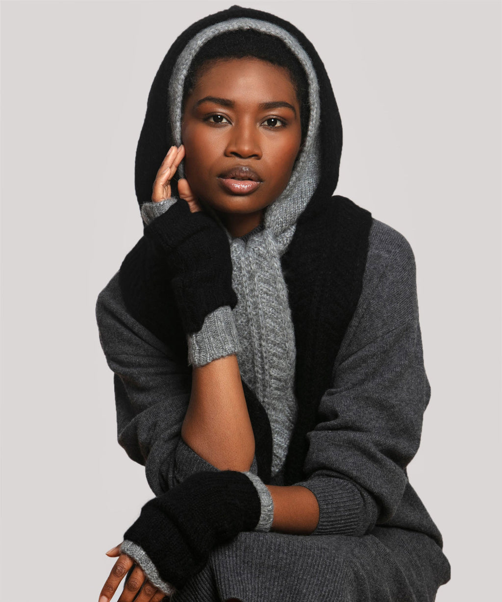 Fuzzy Fingerless Glove