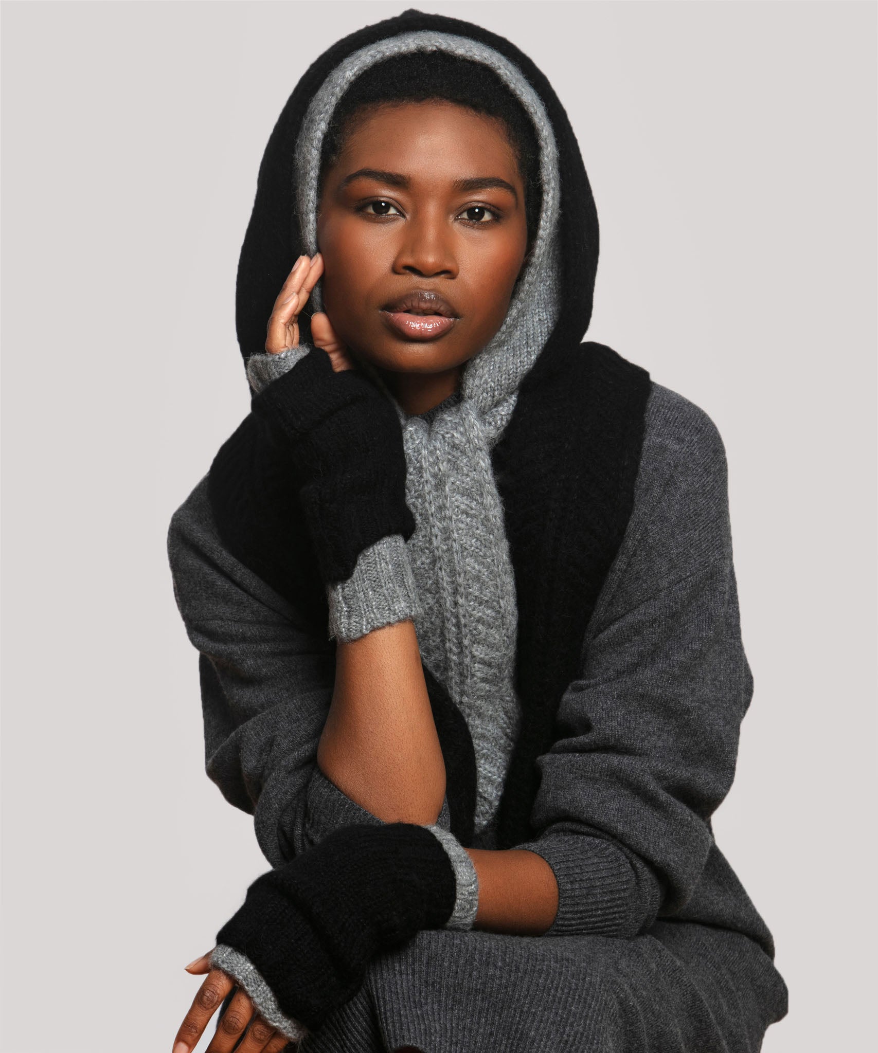 Fuzzy Fingerless Glove