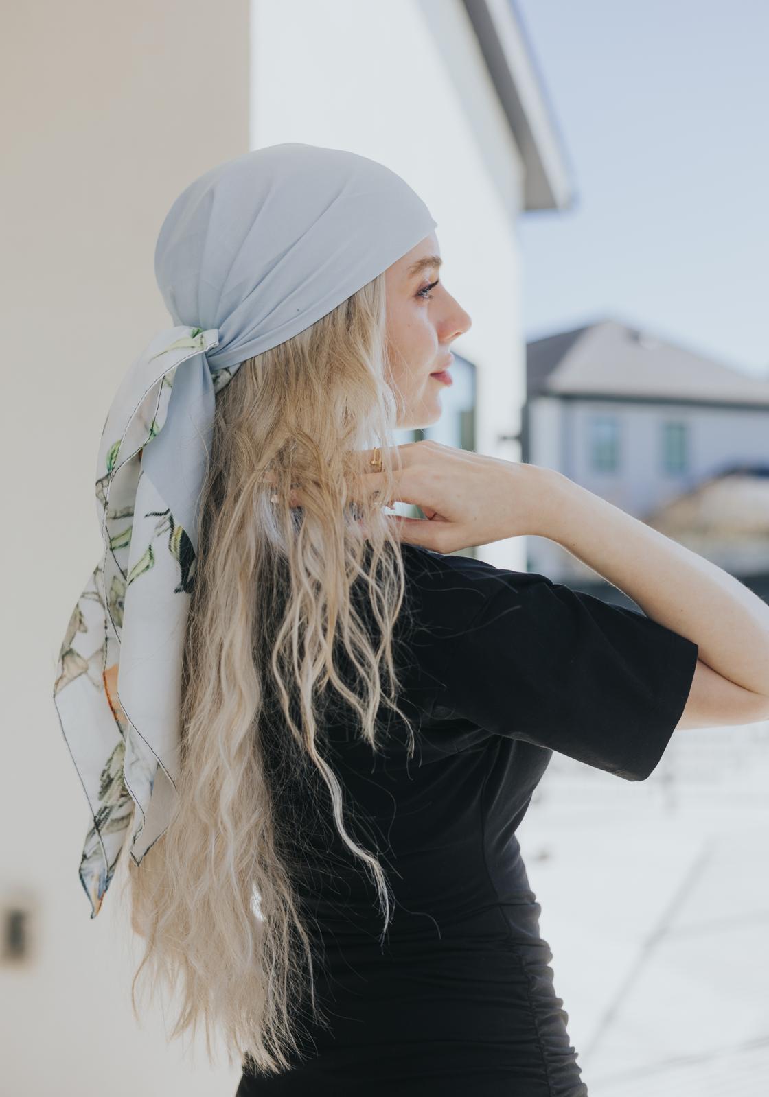 Aviary Bliss Pixelated Head Scarf