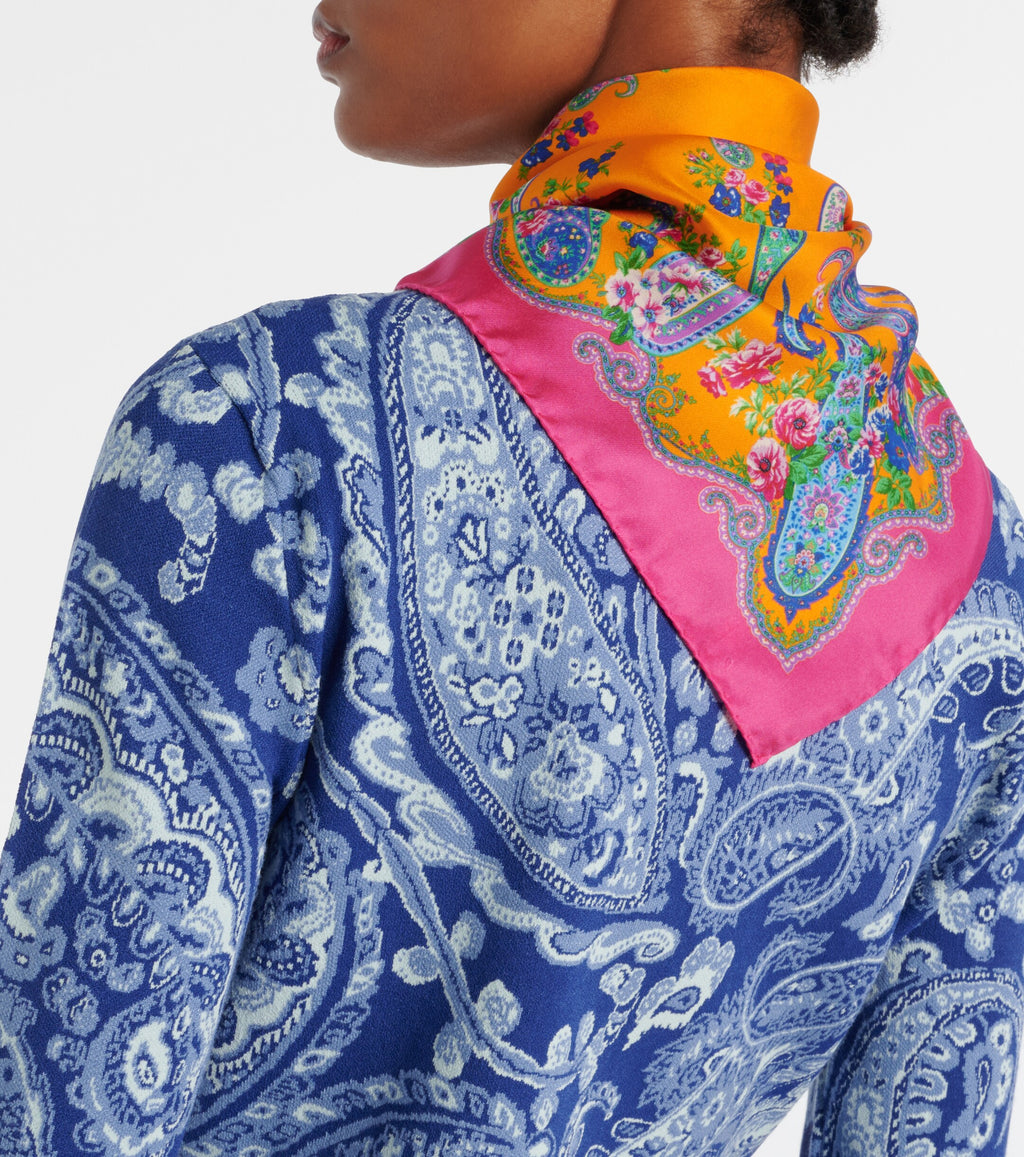 Rigoletto paisley silk scarf