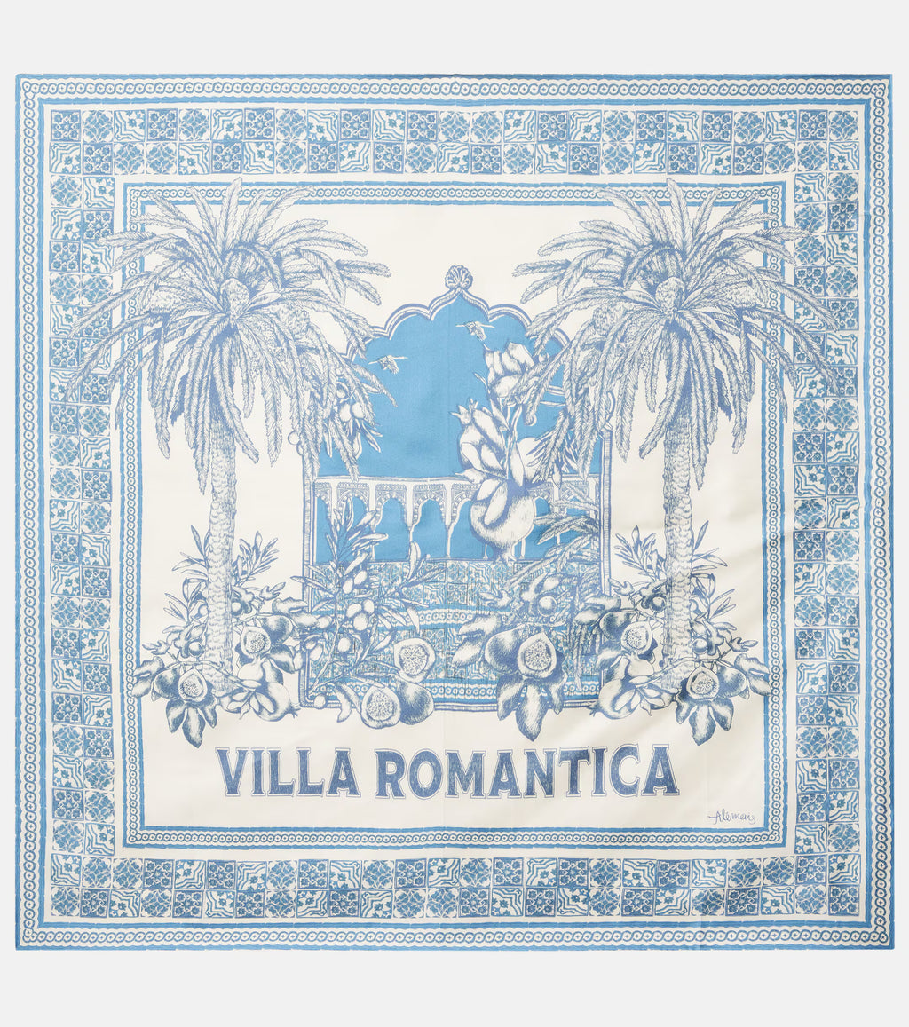 Villa Romantica silk scarf