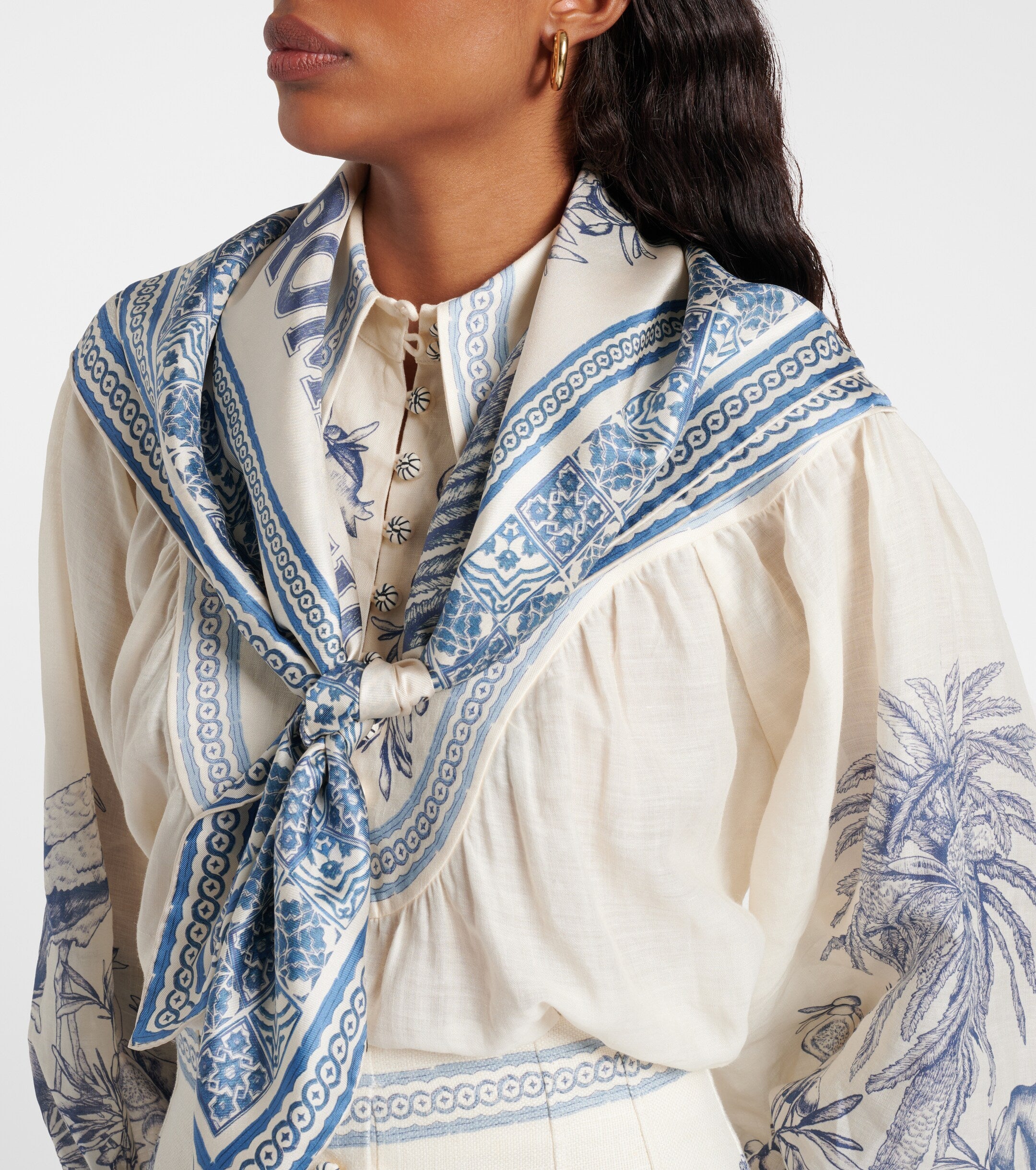 Villa Romantica silk scarf