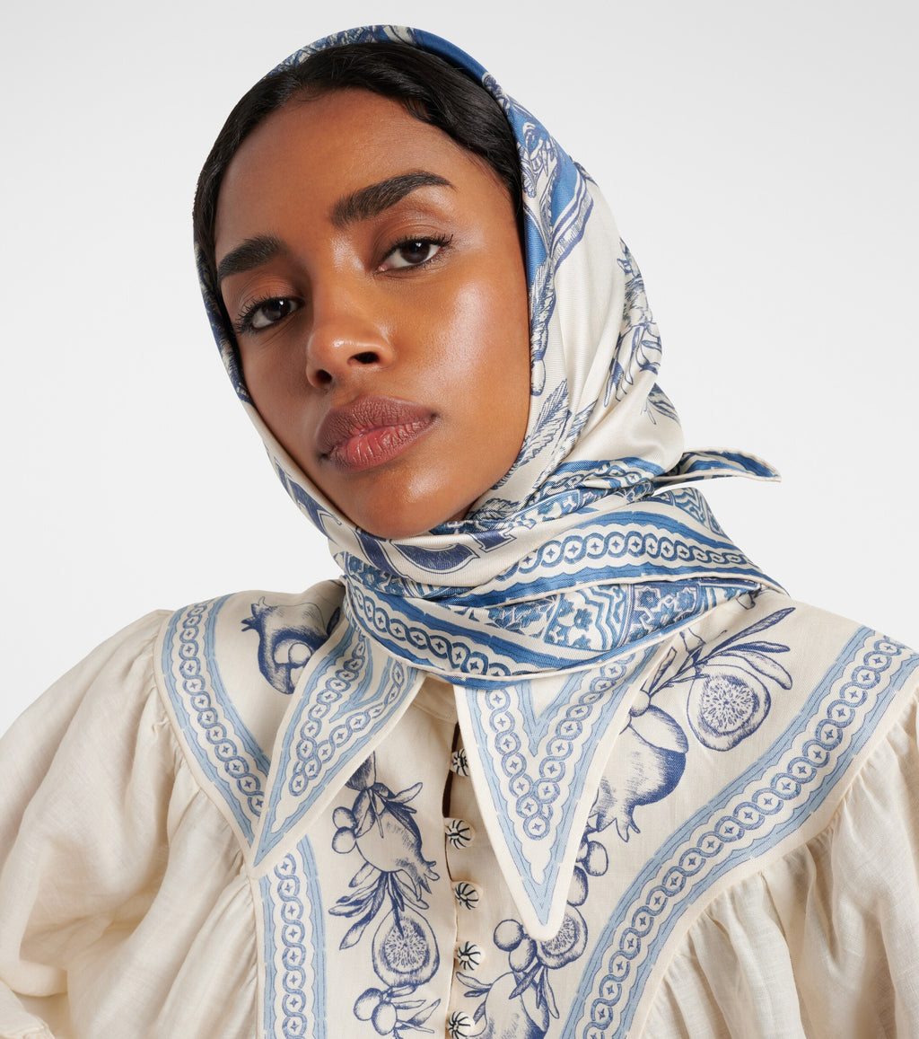 Villa Romantica silk scarf