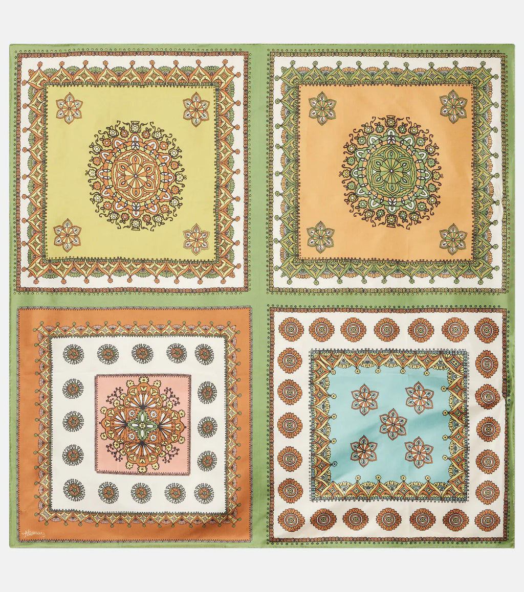 Contina Tiles silk scarf