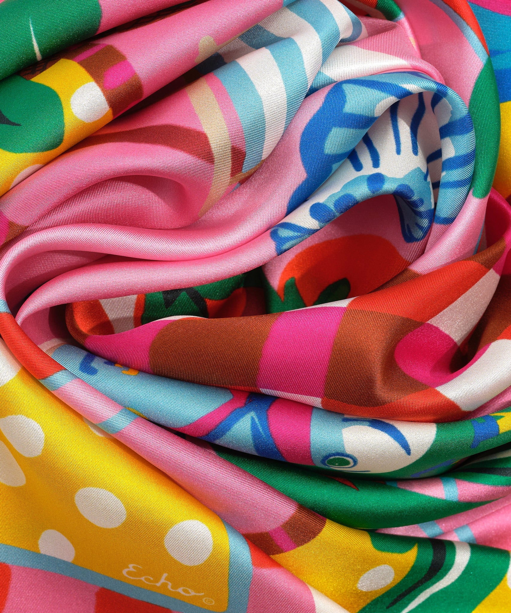 Beach Picnic 35" Silk Square Scarf
