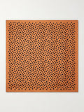 Polka-dot silk-twill scarf